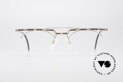 Cazal 758 Original 90s No Retro Glasses, great geometrical play (oval & square, at the same time), Made for Men and Women