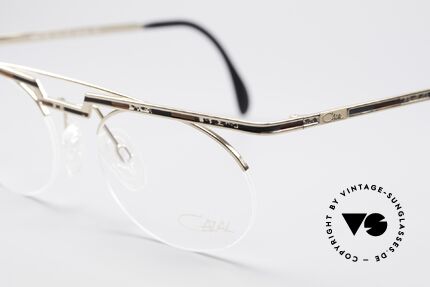 Cazal 758 Original 90s Vintage Glasses, color description in the old catalog: "gold brown-black", Made for Men and Women