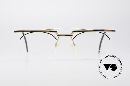 Cazal 758 Original 90s Vintage Eyeglasses, great geometrical play (oval & square, at the same time), Made for Men and Women