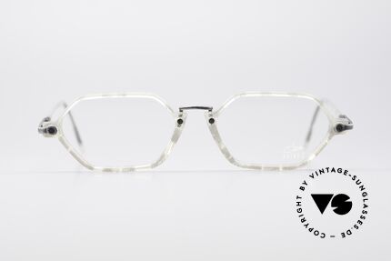 Cazal 1302 - Point 2 Octagonal 90's Eyeglasses, an old original of the discreet 'Point 2' Series from 1999, Made for Men and Women