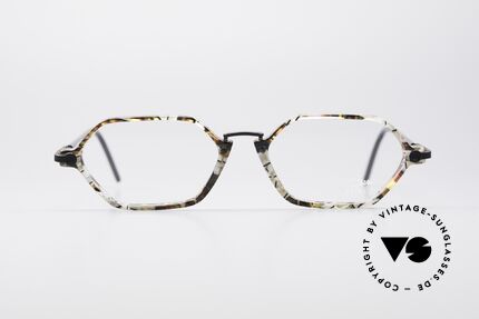 Cazal 1302 - Point 2 Octagonal 90's Eyeglass-Frame, an old original of the discreet 'Point 2' Series from 1999, Made for Men and Women
