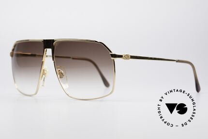 Gucci GG41 22kt Gold-Plated Sunglasses, with the famous Gucci symbol (2 connected stirrups), Made for Men