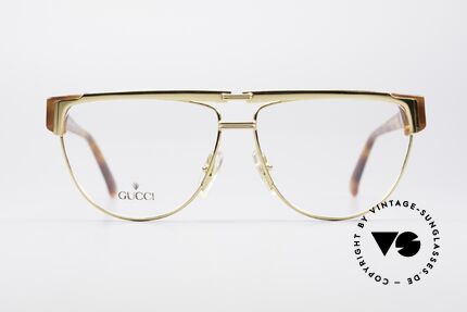 Gucci 2320 Luxury Designer Glasses 80's, with the famous Gucci symbol (2 connected stirrups), Made for Men and Women