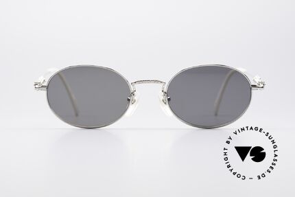 Jean Paul Gaultier 55-6101 Polarized Oval Sunglasses, timeless designer frame with interesting details, Made for Men and Women