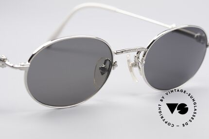 Jean Paul Gaultier 55-6101 Polarized Oval Sunglasses, unworn (like all our rare 1990's designer glasses), Made for Men and Women