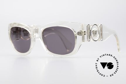 Gianni Versace 413 Vintage Medusa Sunglasses, distinctive "bling bling" sunglasses for women & men, Made for Men and Women