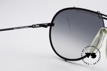 Cazal 901 Targa Design XL Aviator Shades West Germany, rare black finish: col. code 49, collector's item, Made for Men and Women