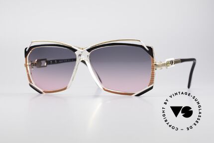 Cazal 188 Vintage Sunglasses Ladies, glamorous Cazal designer sunglasses from the 1980's, Made for Women