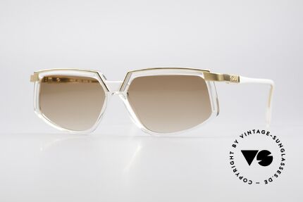 Cazal 337 Vintage Frame No Retro Specs, interesting Cazal designer frame of the early 1990's, Made for Women