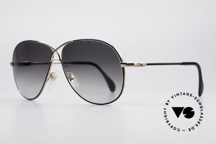 Cazal 728 Aviator Style Vintage Shades, lightweight curved frame; Large size 62-11, 140, Made for Men and Women