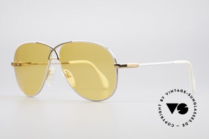 Cazal 728 Designer Aviator Sunglasses, lightweight curved frame; in medium size 59-11, Made for Men and Women