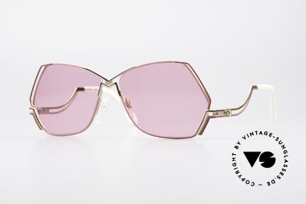 Cazal 226 Pink Vintage Ladies Sunglasses, extraordinary CAZAL sunglasses with pentagonal lens, Made for Women
