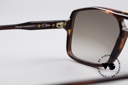 Cazal 637 1980's Hip Hop Sunglasses, brown-gradient sun lenses for 100% UV protection, Made for Men