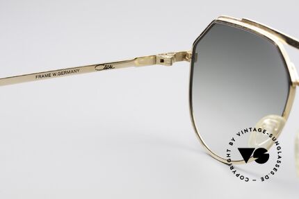 Cazal 733 Gold Plated 80's Sunglasses, new green-gradient sun lenses (100% UV protection), Made for Men