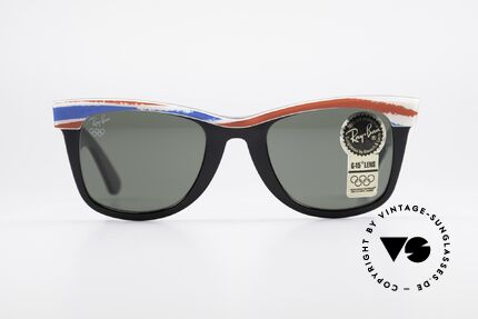 Ray Ban Wayfarer I Olympic Games Albertville, rare Olympia Series - sports edition 'Albertville 1992', Made for Men and Women
