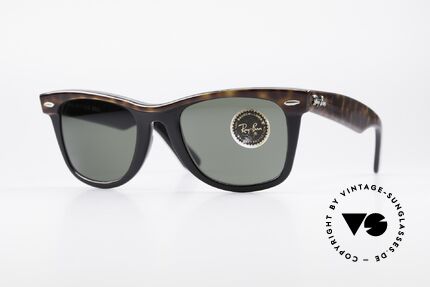 Ray Ban Wayfarer I Old B&L USA 80's Sunglasses, one of the downright classics of sunglass fashion, Made for Men and Women Ray Ban Wayfarer I Old B&L USA 80's Sunglasses, one of the downright classics of sunglass fashion, Made for Men and Women