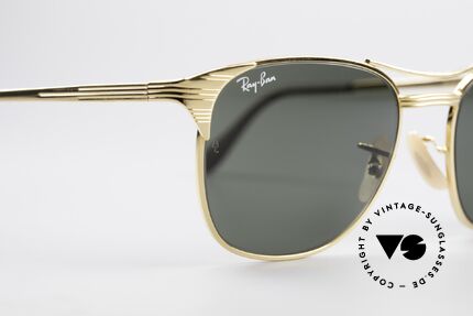 Ray Ban Signet Classic Old USA B&L Ray-Ban, solid golden frame with double bridge, W0386, Made for Men