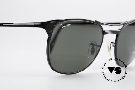 Ray Ban Signet Old USA B&L Ray-Ban Shades, solid BLACK frame with double bridge, W0387, Made for Men