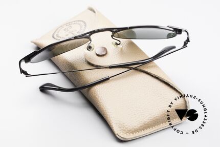Ray Ban Signet Oval Old B&L USA 80's Sunglasses, mod.-name: W1395, Ray-Ban Signet Oval black, Made for Men and Women