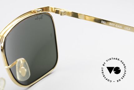 Ray Ban Signet Deluxe Vintage Shades 80's Classic, gold-plated & Bausch&Lomb lenses (B&L), Made for Men