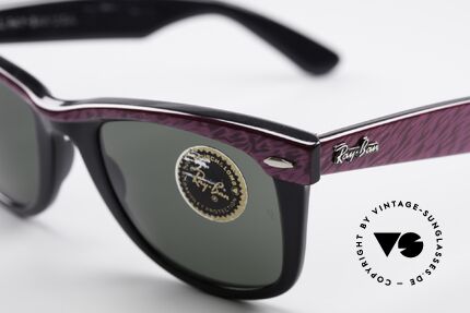 Ray Ban Wayfarer I Old 80's Sunglasses B&L USA, Bausch&Lomb mineral lenses (100% UV protection), Made for Women