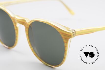 Alain Mikli 034 / 210 Designer Panto Sunglasses, handmade quality and dark green lenses (100% UV), Made for Men and Women
