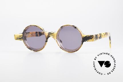 Alain Mikli 0150 / 393 Round Designer Sunglasses, small round vintage Alain MIKLI designer shades, Made for Men and Women