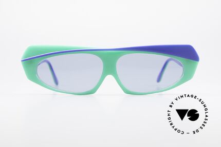 Alain Mikli 078 / 077 80's Eye-Catcher Sunglasses, brilliant combination of colors & geometrical forms, Made for Men and Women