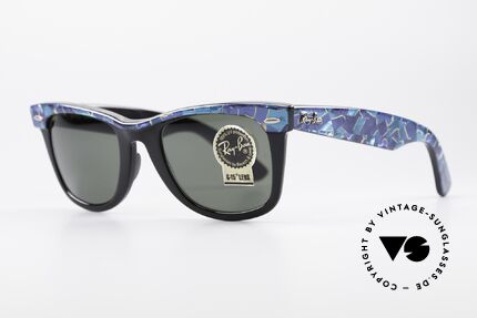 Ray Ban Wayfarer I Original Mosaic Wayfarer 80's, famous movie sunglasss from the 80's; cult object!, Made for Men and Women