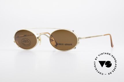 Sunglasses Giorgio Armani 122 Clip On Vintage Designer Frame