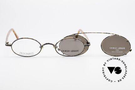 Giorgio Armani 250 Vintage Clip On Designer Frame, Size: small, Made for Men and Women
