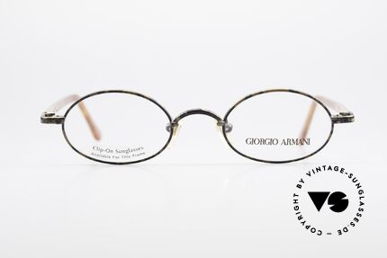 Giorgio Armani 250 Vintage Clip On Designer Frame, Size: small, Made for Men and Women