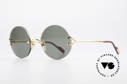 Cartier Madison Round Luxury Sunglasses 90's, 2. hand model, but in mint condition + original box, Made for Men and Women