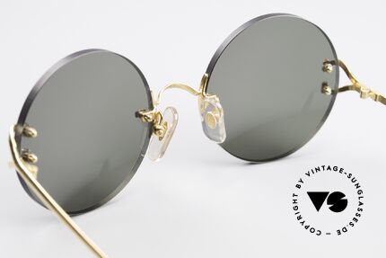 Cartier Madison Round Luxury Sunglasses 90's, 130mm temples & 128mm width = small/medium size, Made for Men and Women