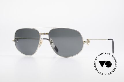 Cartier Romance Santos - XL Palladium Shades Polarized, exclusive Cartier model for men; X-Large size 61°18, Made for Men