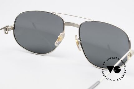 Cartier Romance Santos - XL Palladium Shades Polarized, with gray POLARIZED lenses for 100% UV protection, Made for Men