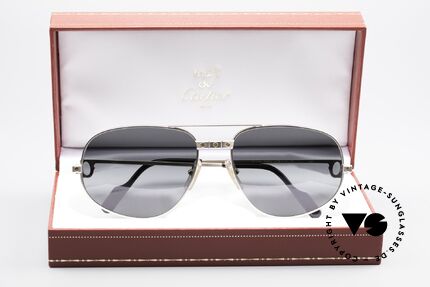 Cartier Romance Santos - XL Palladium Shades Polarized, unworn unique rarity (incl. orig. packing by CARTIER), Made for Men