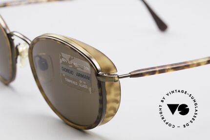 Giorgio Armani 655 Vintage Round 90's Shades, made for extreme sun-intensity (optical premium quality), Made for Men and Women