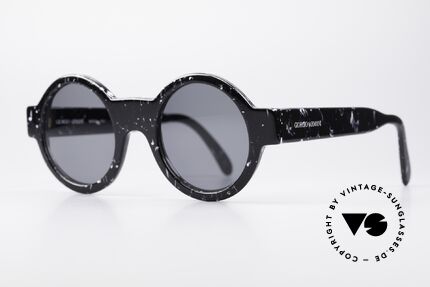 Giorgio Armani 903 Round Designer Sunglasses, timeless UNISEX model; gray lenses (100% UV), Made for Men and Women