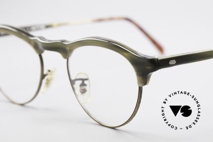 Oliver Peoples OP24 Rare 80's Designer Frame, brilliant combination of forms, colors and materials, Made for Men and Women