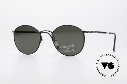 Giorgio Armani 627 Vintage Panto Sunglasses, vintage designer sunglasses by Giorgio Armani, Italy, Made for Men and Women