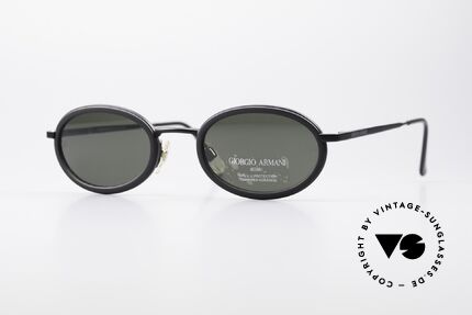 Giorgio Armani 258 Oval Vintage Sunglasses, vintage designer sunglasses by Giorgio Armani, Italy, Made for Men and Women