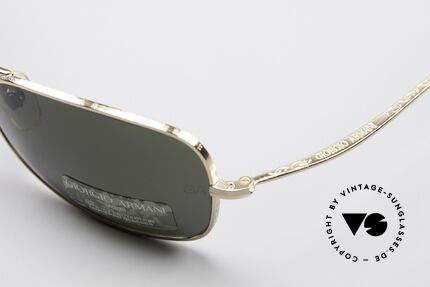 Giorgio Armani 660 Vintage Designer Sunglasses, high-end (green) mineral lenses (100% UV protection), Made for Men and Women