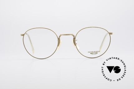 Oliver Peoples OP10 Vintage Glasses Panto Round, vintage Oliver Peoples eyeglasses from the late 80's, Made for Men and Women