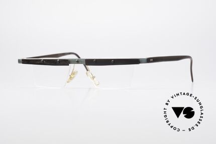Theo Belgium Lambeta 80's Buffalo Horn Eyeglasses Details