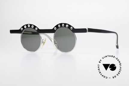 Theo Belgium Revoir Rare Round Gem Sunglasses Details
