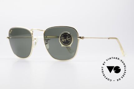 Ray Ban Classic Style V Classic Sunglasses B&L USA, metal frame with filigree chasing; simply unique, Made for Men and Women
