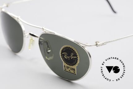 Ray Ban Deco Metals Oval Old B&L USA Sunglasses, legendary B&L mineral lenses (100% UV protection), Made for Men and Women