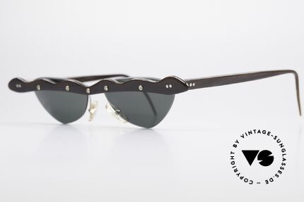 Theo Belgium Beta 80's Buffalo Horn Sunglasses, the first Theo collection "Balkenbril" was made of horn, Made for Women