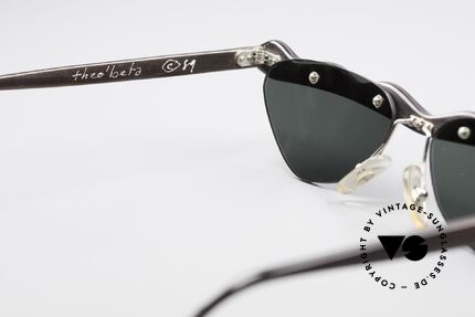 Theo Belgium Beta 80's Buffalo Horn Sunglasses, reduced to 199€ due to some tiny scratches on left lens, Made for Women